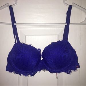 VS PINK Blue Lace Bra